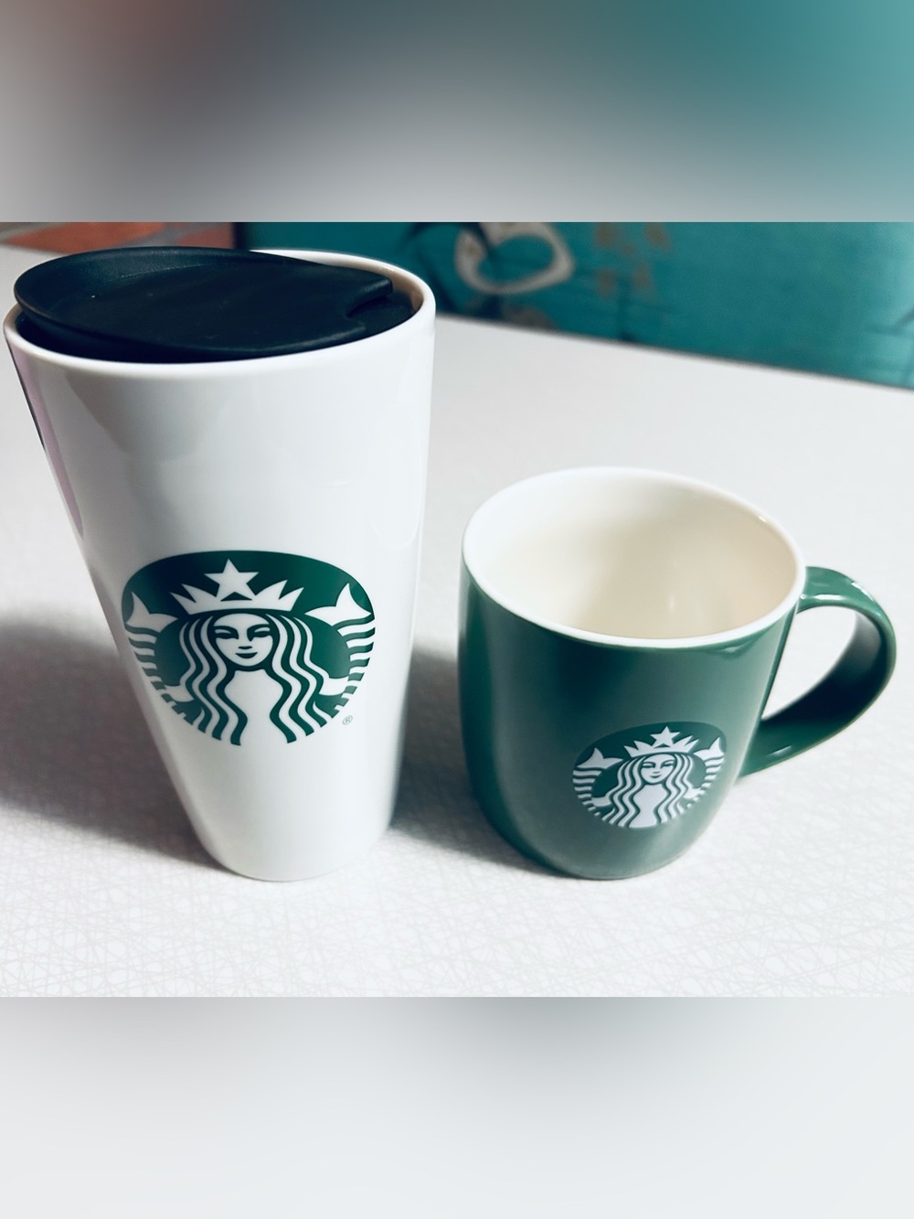 Starbucks Set: 12 oz. Travel Tumbler and 11 oz. Ceramic Mug